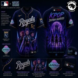Kansas City Royals MLB x KPop Demon Hunters Night Edition Jersey