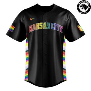 Kansas City Royals Pride Night Progress Rainbow Flag Limited Edition Baseball Jersey 2