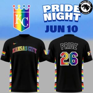 Kansas City Royals Pride Night Progress Rainbow Flag Limited Edition T-Shirt
