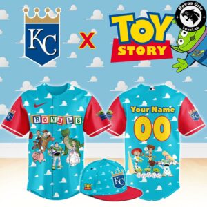 Kansas City Royals x Toy Story Night Woody Buzz Lightyear Custom Baseball Jersey