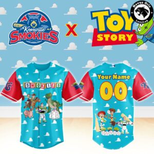 Knoxville Smokies x Toy Story Night Woody Buzz Lightyear Limited Edition Baseball Jersey 2