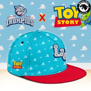 Lehigh Valley IronPigs x Toy Story Night Woody Buzz Lightyear Custom Baseball Jersey 3
