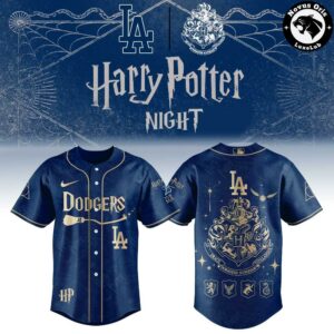Los Angeles Dodgers x Harry Potter Night 25th Anniversary Hogwarts Jersey 4