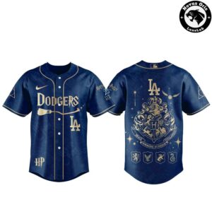 Los Angeles Dodgers x Harry Potter Night 25th Anniversary Hogwarts Jersey 5