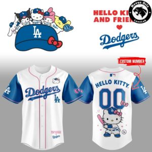 Los Angeles Dodgers x Hello Kitty and Friends 2026 Baseball Jersey 2