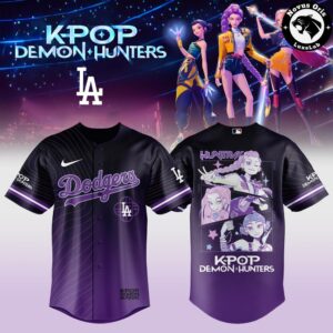 Los Angeles Dodgers x Kpop Demon Hunters Baseball Jersey