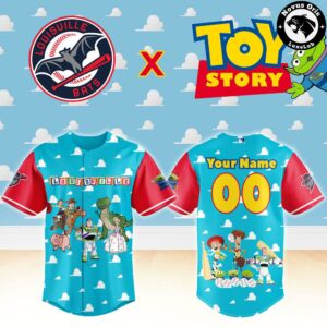 Louisville Bats x Toy Story Night Woody Buzz Lightyear Custom Baseball Jersey 2
