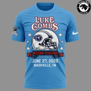 Luke Combs x Tennessee Titans Alan Jackson Alan Jackson Last Call Tour 2026 T Shirt 4