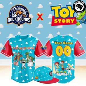 Midland RockHounds x Toy Story Night Woody Buzz Lightyear Limited Edition Baseball Jersey
