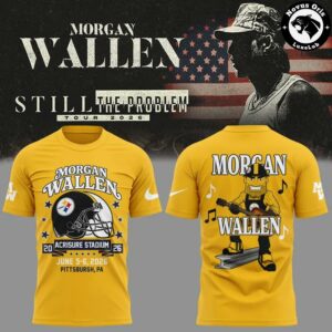Morgan Wallen x Pittsburgh Steelers Shirt Acrisure Stadium 2026 NFL Football T Shirt 4