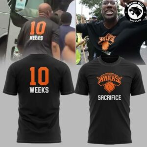 New York Knicks 10 Weeks Sacrifice Basketball Graphic Tee