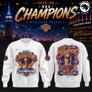 New York Knicks 2026 Champions 1970 1973 2026 NBA Finals Sweatshirt