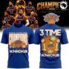 New York Knicks 2026 NBA 3-Time Basketball World Champions T-Shirt