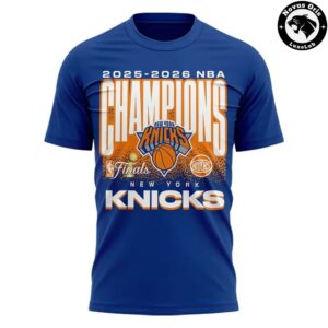 New York Knicks 2026 NBA 3 Time Basketball World Champions T Shirt 2