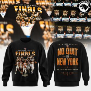 New York Knicks 2026 NBA Finals – No Quit In New York Sweatshirt