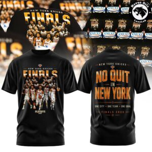 New York Knicks 2026 NBA Finals – No Quit In New York T-Shirt