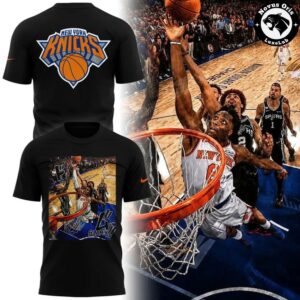 New York Knicks OG Anunoby NBA Final 2026 Slam Dunk Fan Gear T-Shirt