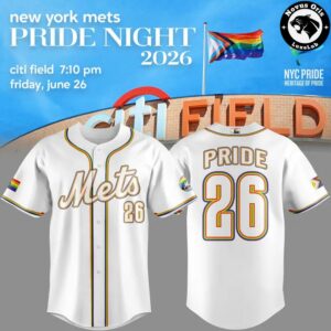 New York Mets Pride Night Progress Rainbow Flag Limited Edition Baseball Jersey