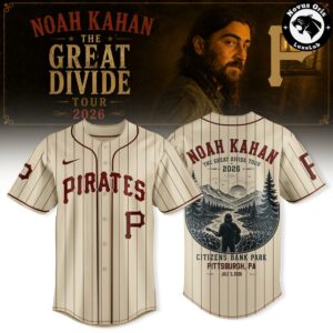Noah Kahan Pittsburgh Pirates The Great Divide Tour 2026 Baseball Jersey