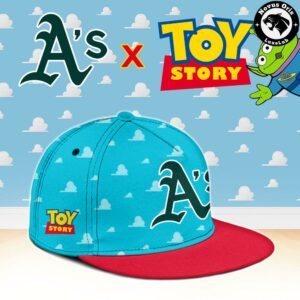 Oakland Athletics x Toy Story Night Woody Buzz Lightyear Custom Baseball Jersey 3