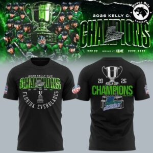 Official Florida Everblades 2026 Kelly Cup Champions T Shirt 2