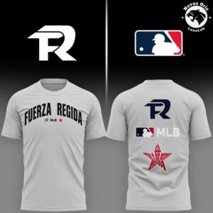 Official Fuerza Regida MLB Collaboration Graphic T Shirt 4
