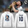 Official Lionel Messi Argentina World Cup Trophy Hoodie