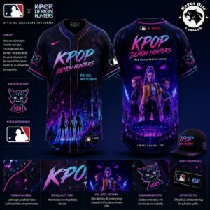 Official Netflix KPop Demon Hunters MLB Baseball Jersey 1
