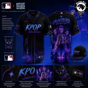 Official Netflix KPop Demon Hunters MLB Baseball Jersey 4