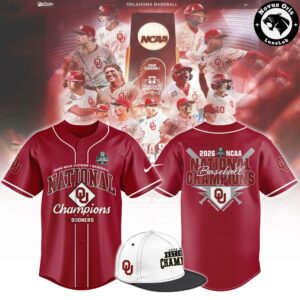Official Oklahoma Sooners 2026 MCWS National Champions Jersey 2