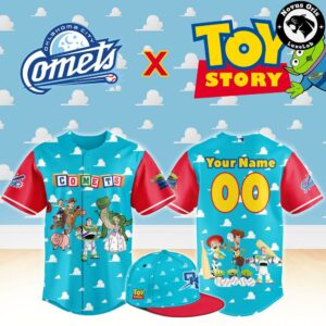 Oklahoma City Comets x Toy Story Night Woody Buzz Lightyear Custom Baseball Jersey