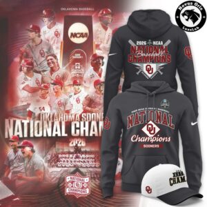 Oklahoma Sooners 2026 MCWS National Champions Hoodie