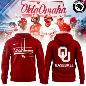 Oklahoma Sooners OklaOmaha 2026 Men College World Series Hoodie 2