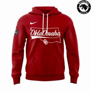 Oklahoma Sooners OklaOmaha 2026 Men College World Series Hoodie 3