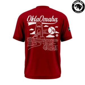 Oklahoma Sooners OklaOmaha 2026 Men College World Series T Shirt 4