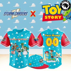 Omaha Storm Chasers x Toy Story Night Woody Buzz Lightyear Custom Baseball Jersey