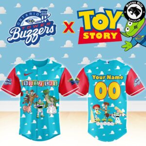 Ontario Tower Buzzers x Toy Story Night Pixar Cartoon Custom Baseball Jersey 2