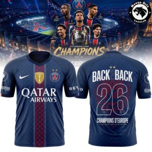 PSG 2026 UCL Champions Back-to-Back Jersey