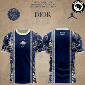 Paris Saint Germain Dior Special Edition Soccer Premium Clothing Luxury Football T-Shirt