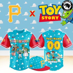 Pittsburgh Pirates x Toy Story Night Woody Buzz Lightyear Custom Baseball Jersey