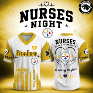 Pittsburgh Steelers Nurses Night Custom Name Football Jersey