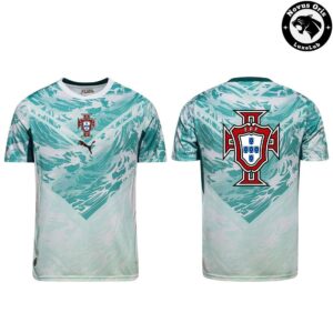 Portugal 2026 World Cup Mint Green Wave Soccer Jersey 2