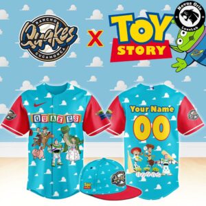 Rancho Cucamonga Quakes x Toy Story Night Pixar Cartoon Custom Baseball Jersey