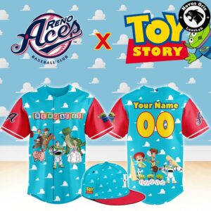 Reno Aces x Toy Story Night Woody Buzz Lightyear Custom Baseball Jersey