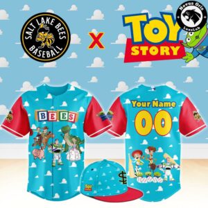 Salt Lake Bees x Toy Story Night Woody Buzz Lightyear Custom Baseball Jersey