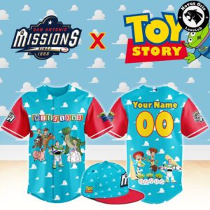 San Antonio Missions x Toy Story Night Personalized Woody Buzz Lightyear Jersey