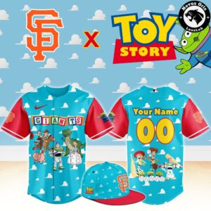 San Francisco Giants x Toy Story Night Woody Buzz Lightyear Custom Baseball Jersey