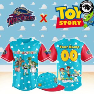 Scranton/Wilkes-Barre RailRiders x Toy Story Night Woody Buzz Lightyear Custom Baseball Jersey