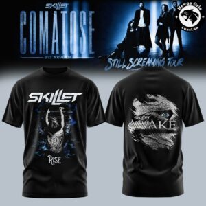Skillet Band I Need A Hero Comatose 20th Anniversary Tour T Shirt 2