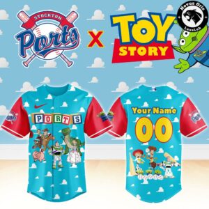 Stockton Ports x Toy Story Night Pixar Cartoon Custom Baseball Jersey 2